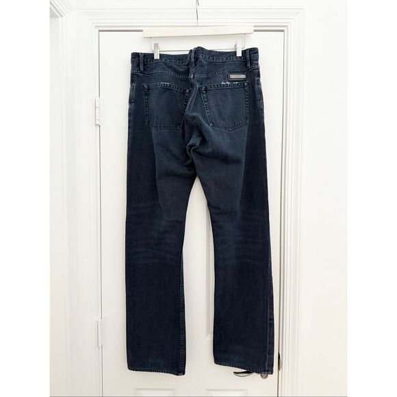 Burberry Brit Steadman Denim Mid-Rise Slim Straight Leg Jeans Medium Wash 34R - Picture 5 of 12